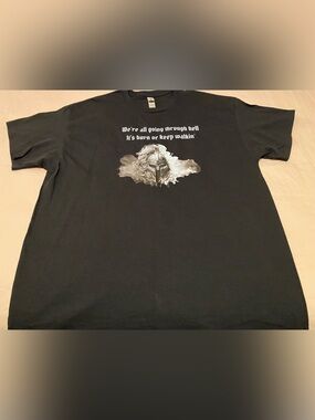 Men's "We're All Going Through Hell" T-Shirt - Black - Lamb Of God Size XL NWOT